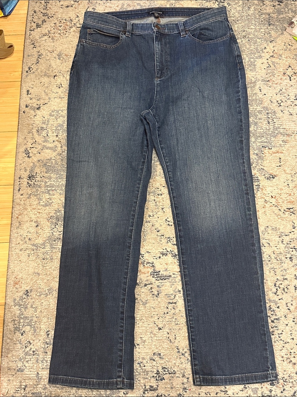 Eileen Fisher Classic Indigo Straight-Leg Jeans